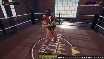 Dela'S 3d Strip Tease And Wrestling Match With A Naked Man