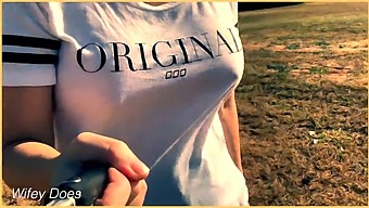 Wife Strolls Around Golf Course Without A Bra